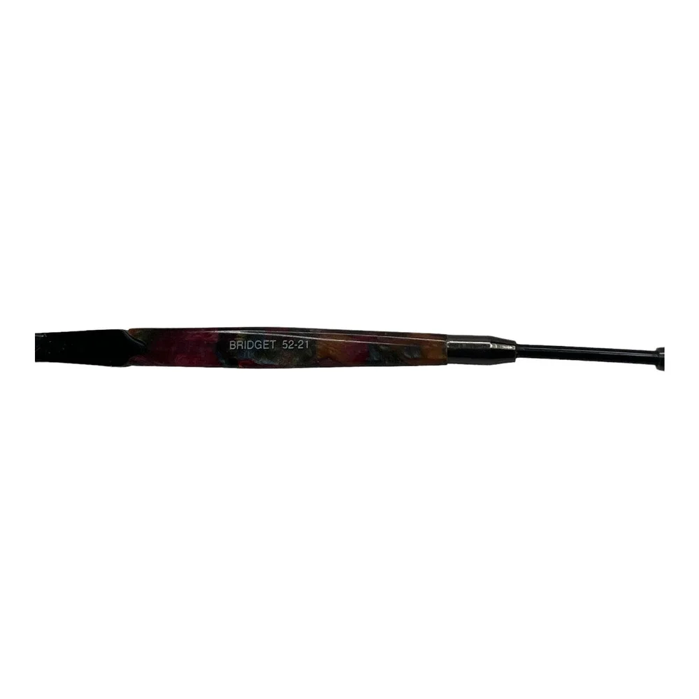 Bridget Eyeglasses‎ Antique Wine Frames Only women Red Tortoise Metal H3592